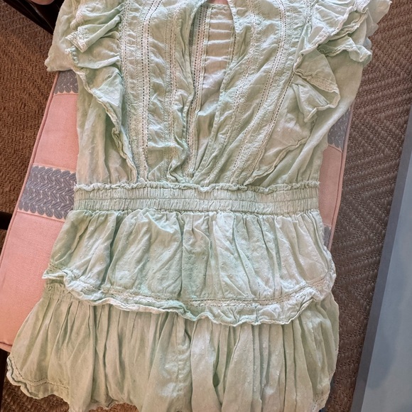 LoveShackFancy Women's Dress in Soft Green - Picture 6 of 7